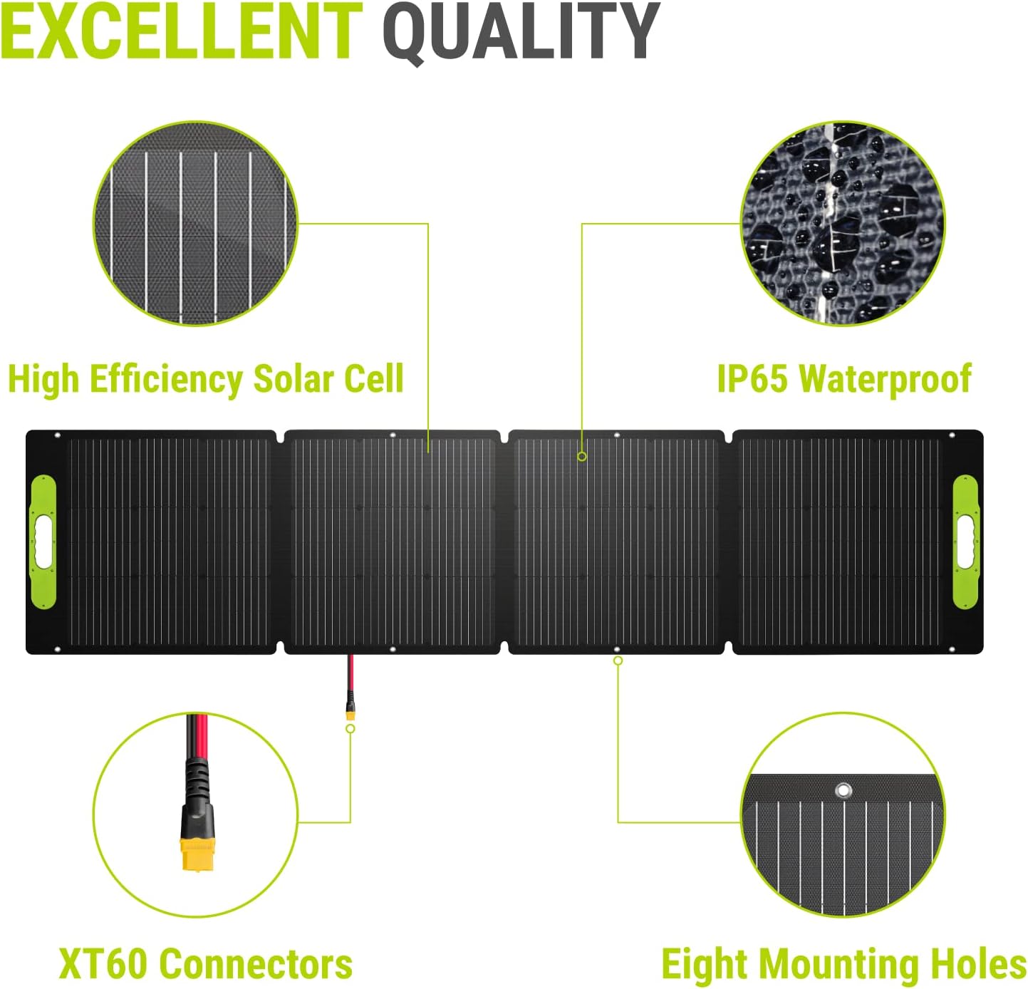 Newpowa 200W Portable Solar Panel Kit with Adjustable Kickstand Case,200Watt 12Volt Foldable Panel+20A MPPT Controller+20FT Controller Cable+20ft 12AWG