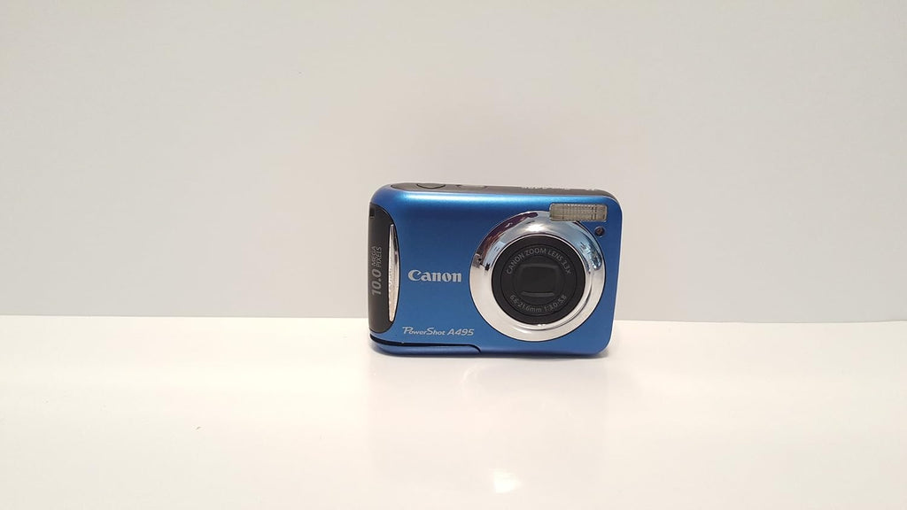 Canon PowerShot A495 10.0 MP Digital Camera with 3.3x Optical Zoom and 2.5-Inch LCD (Blue)