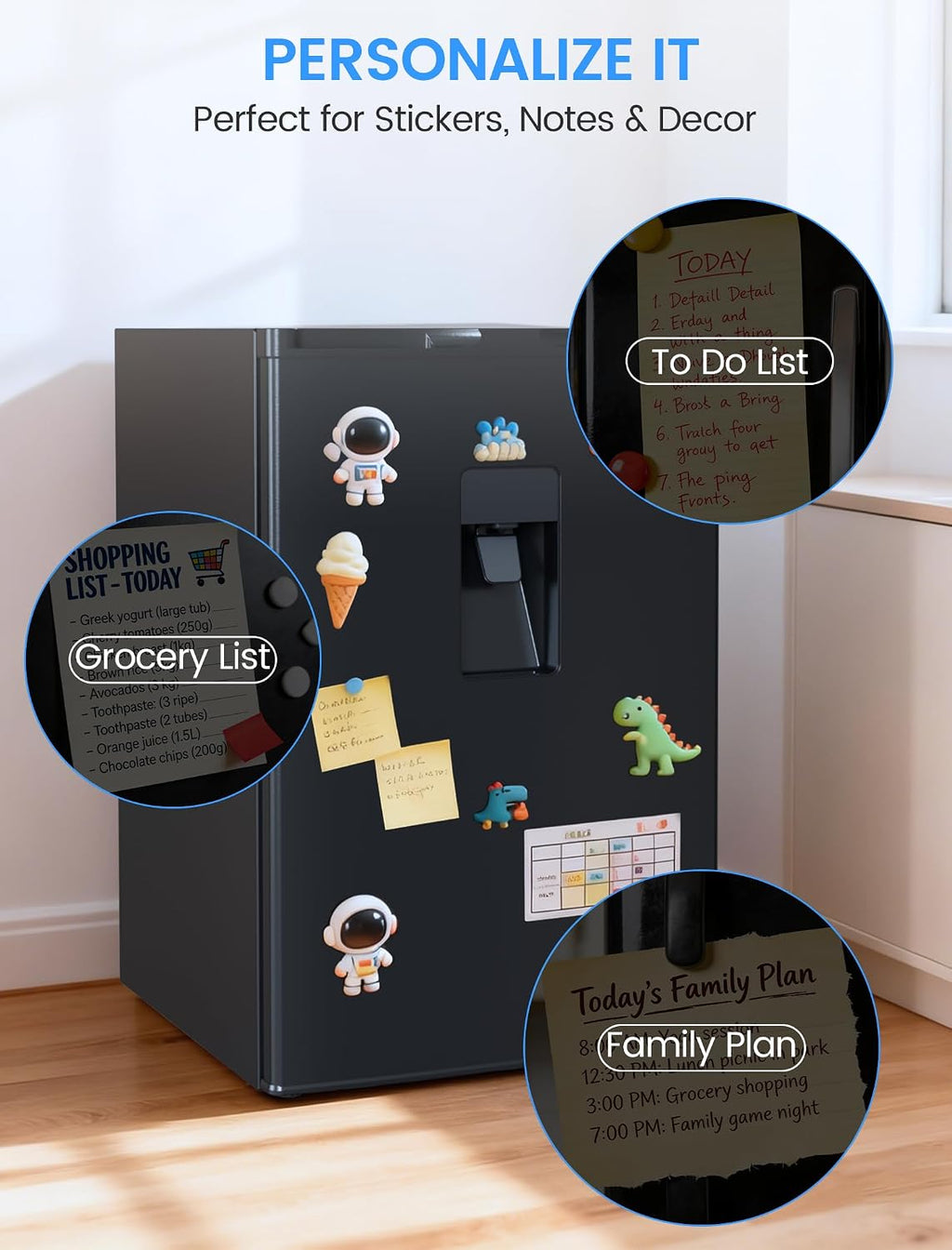 COWSAR 4.4 Cu.Ft Dorm Fridge with Freezer, Single Reversible Door Apartment Refrigerator with Water Dispenser, Adjustable Thermostat, Commercial Compact Fridge for Bedroom Dorm Office Kitchen, Black