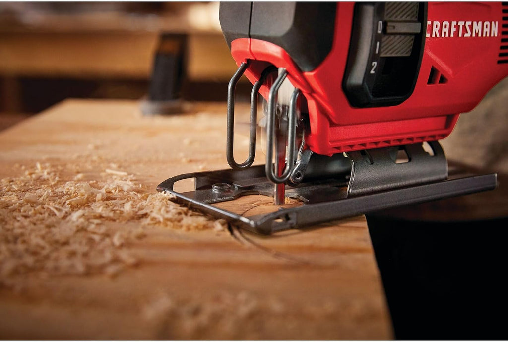 CRAFTSMAN V20 Cordless Jig Saw Kit, 3 Orbital Settings, Up to 2,500 SPM, Battery and Charger Included (CMCS600D1)
