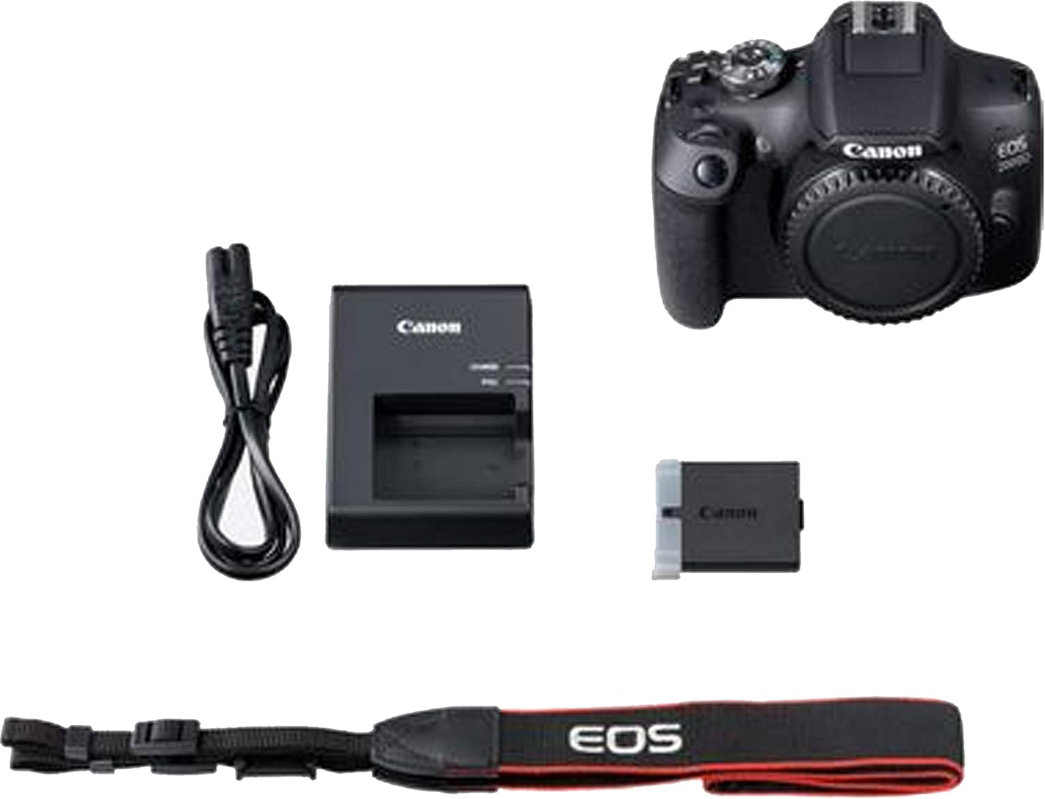 Canon EOS 2000D / Rebel T7 DSLR Camera Body Only (No Lens) + Canon Case + 32GB SD Card (13pc Bundle) (Renewed)