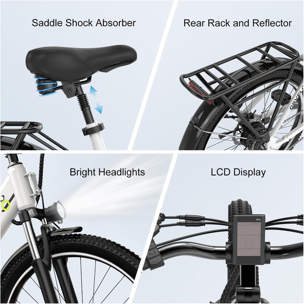 26' Electric Bike for Adult,1000W Peak, up 80 Miles Removable Battery Ebike,Adult Electric Bicycles for All Terrain,Men Women EBike, 7-Speed
