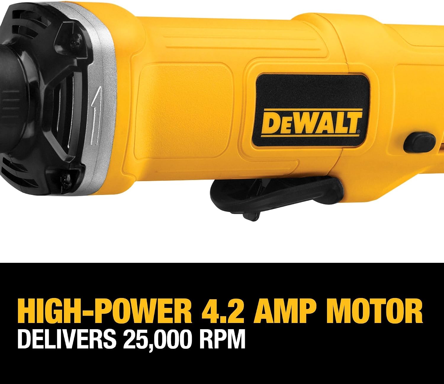 DEWALT Die Grinder, Corded, 1-1/2-Inch, 4.2-Amp, 25,000 RPM, AC/DC Capacity (DWE4887)
