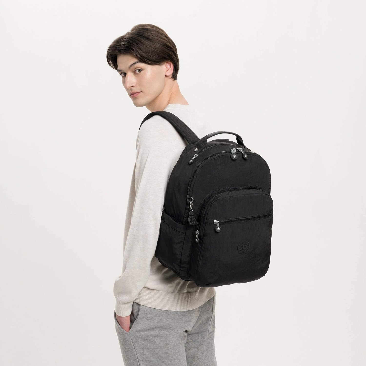 Kipling Women's Seoul 15' Laptop Backpack, Durable, Roomy with Padded Shoulder Straps, Built-In Protective Sleeve