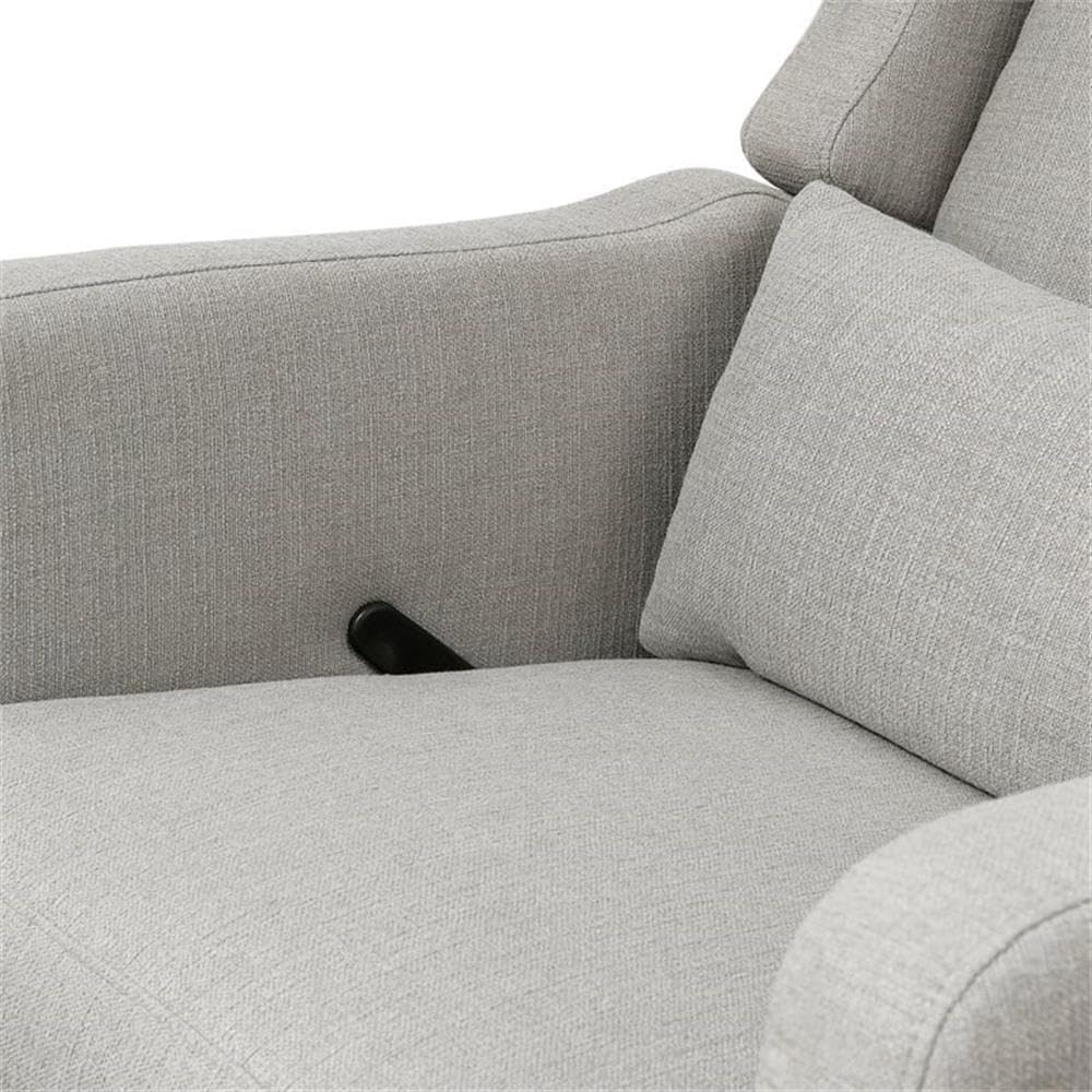 DaVinci Carter's Arlo Glider Recliner Nursery Chair - Water & Stain Resistant Glider Rocking Chair for Nursery - GREENGUARD Gold, FSC & Certi-PUR US Certified - Cozy Swivel Rocker Recliner - Grey