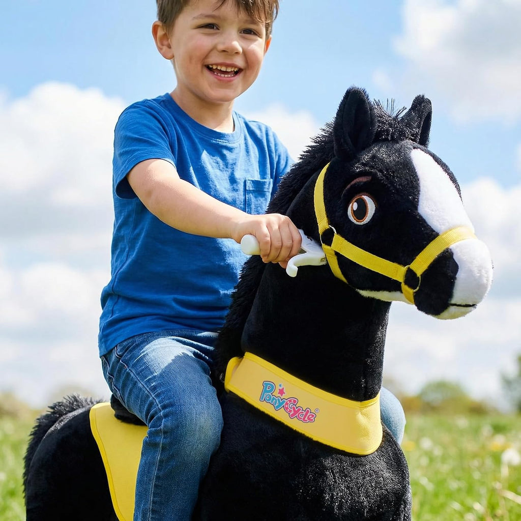 PonyCycle Pony Cycle 4-7 Ride on Pony Toy Spring Rocking Horse Riding Toy No Battery Required (35.4' Height/Size 4) Horse Rider Ride on Toys Bouncy Animals Toddlers Spirit Horse E438