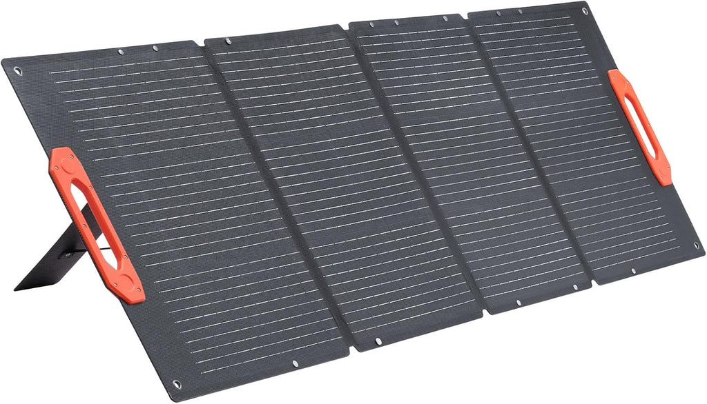 VEVOR 150W Foldable Monocrystalline Solar Panel, 23% Efficiency Portable ETFE Mono Solar Panel Charger with MC4 Output, Type-C, QC3.0 USB & DC Ports, IP67 Waterproof for Power Stations Camping Hiking
