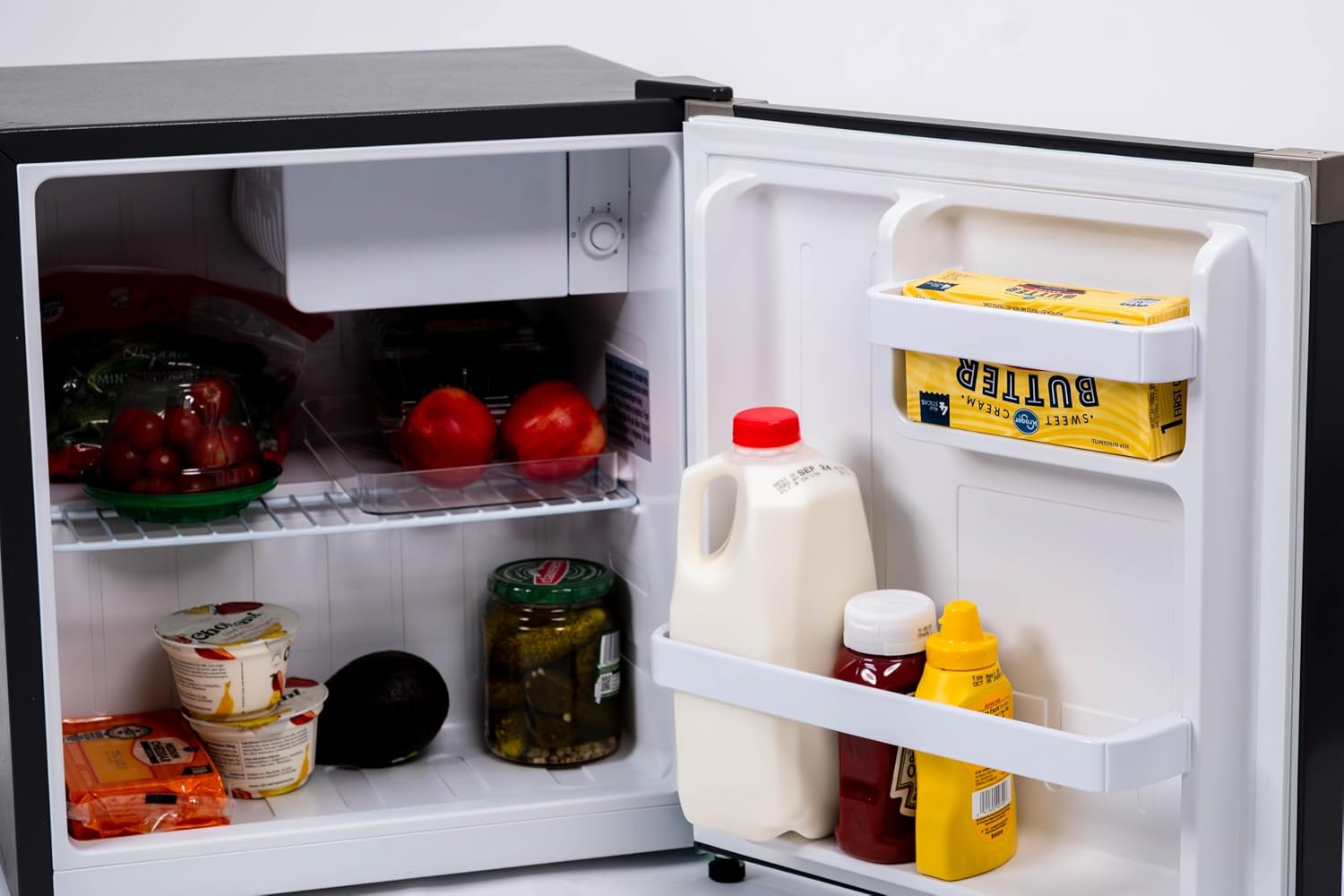 Frigidaire 1.6 cu ft Compact Mini Fridge, Perfect for Home or Office, Contemporary Series, Black, 1.6 cu ft