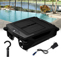 Solar Pool Skimmer Robotic|Dual Charging Options,2500mah-Up to 24 Hour Runtime,Automatic Pool Skimmer Cleaner-IPX 7,for Any Pool Shape