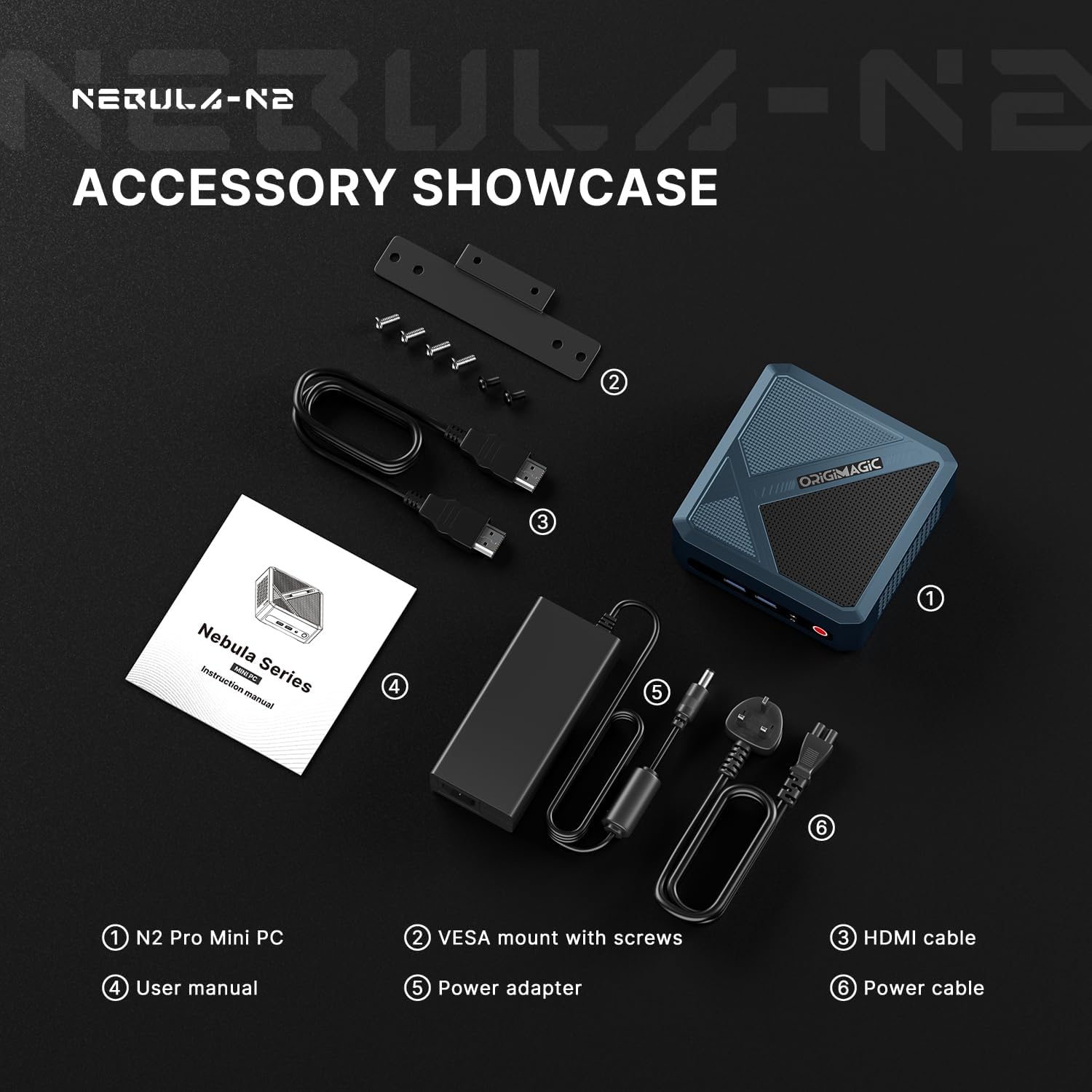 N2 PRO Ryzen 7 6800H Mini Gaming PC, 32GB DDR5 1TB PCIe SSD, Quad 4K Display/2.5 Gigabit LAN/Wi-Fi 6E/BT 5.2/11 Pro OS /8K USB4