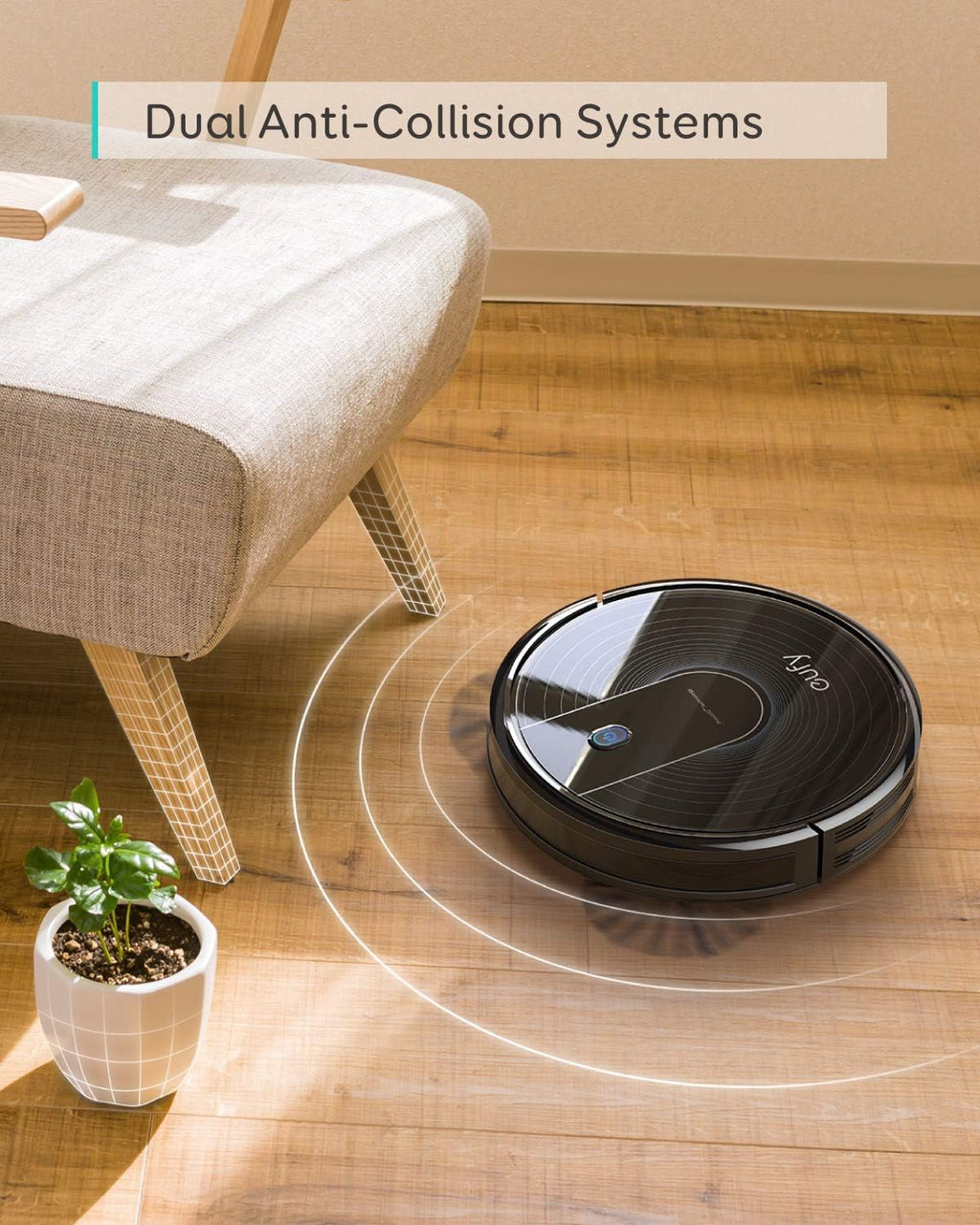 eufy by Anker, BoostIQ RoboVac 12, Robot Vacuum Cleaner, Upgraded, Super-Thin, 1500Pa Strong Suction, Quiet, Self-Charging Robotic Vacuum Cleaner, Cleans Hard Floors to Medium-Pile Carpets