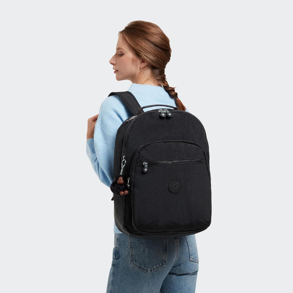Kipling Women's Seoul 15' Laptop Backpack, Durable, Roomy with Padded Shoulder Straps, Built-In Protective Sleeve