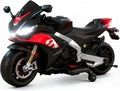 HEIMILI 24V Kids Motorcycle, Aprilia RSV4 Licensed Electric Ride on for 3-6 Years, 51' Large Motorbike with Training Wheels, Bluetooth, Speed 5mph, (Black, 24V(51 * 31 * 22))