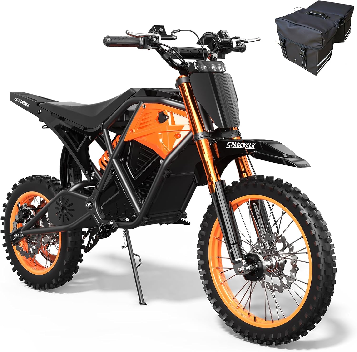 EILLEO Electric Dirt Bike for Adults Teens 48V, E Dirtbike Ebike with 3000W Motor, Electric Motorcycle with 14'/12' Fat Tire, 37.5MPH Hydraulic Brakes & Full Suspension, Fit Age 13+