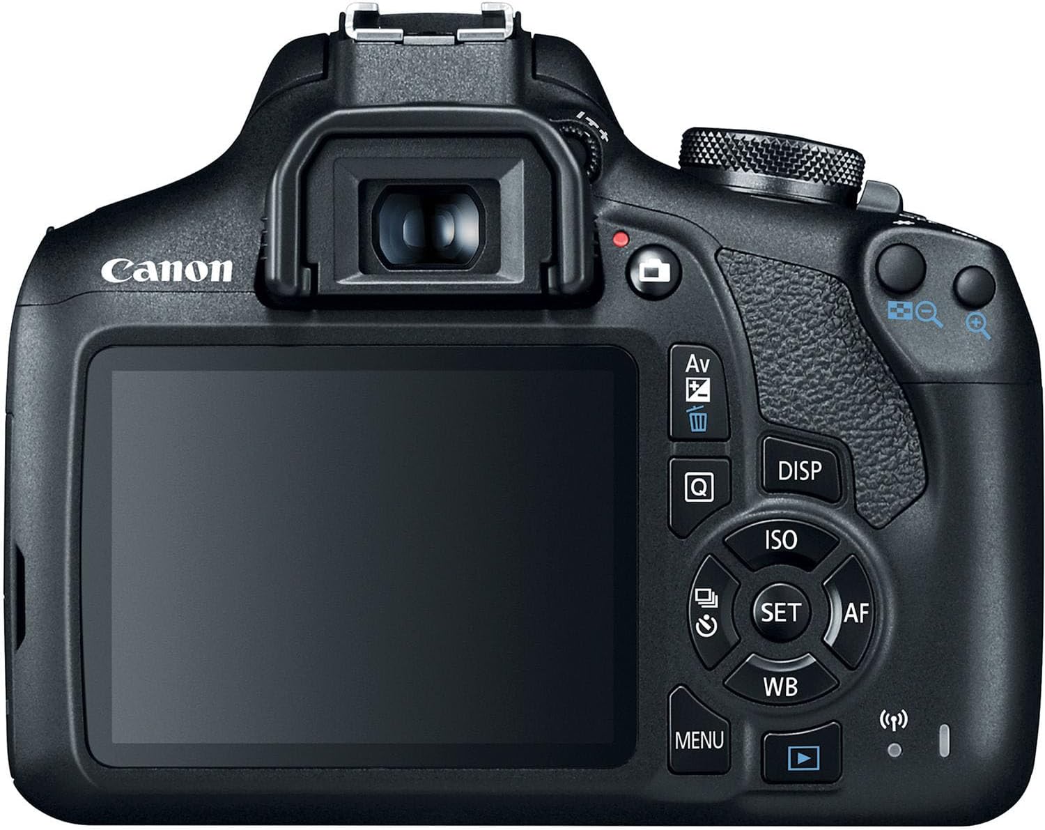 Canon EOS Rebel T7 / 2000D DSLR Camera with Canon EF-S 18-55mm f/3.5-5.6 is II and 420-800mm f/8.3 HD Telephoto Zoom Lens + 128 GB Memory + Filters + Tripod + More (33pc Bundle) (Renewed), Black