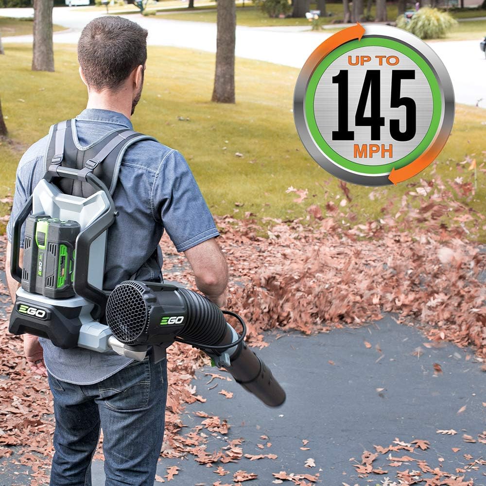 EGO POWER+ Backpack Leaf Blower, Cordless Electric 600 CFM, Includes 56V 7.5Ah Battery and Charger - LB6003