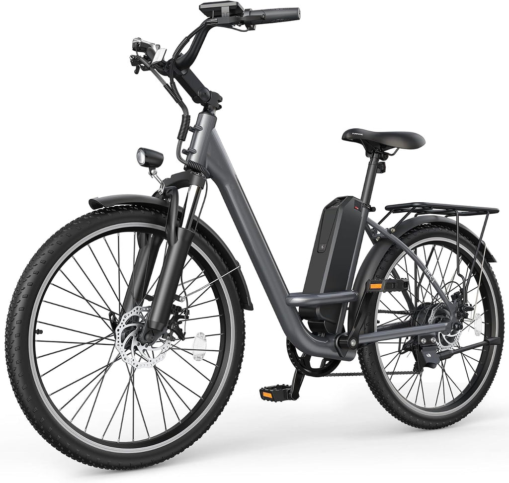 Electric Bike for Adults, Peak 1000W Ebike, 50Miles 20MPH UL 2849 Certified Commuter Bike, 26'' City Cruiser Bicycle with 48V Removable Battery, Rear Rack, Adjustable Stem, 7 Speed