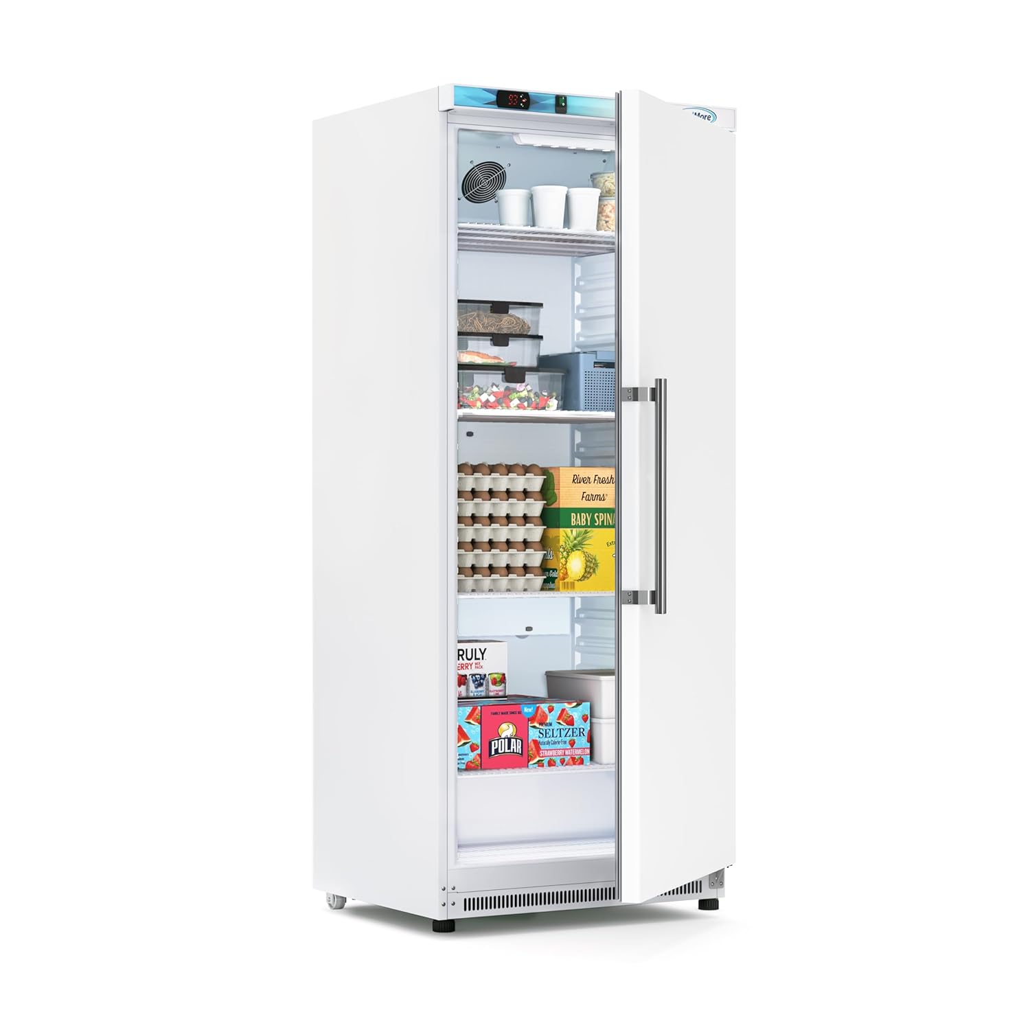 KoolMore 20 Cu. Ft. Commercial Reach-in Refrigerator in White with Manual Defrost (KM-RMD20WH)