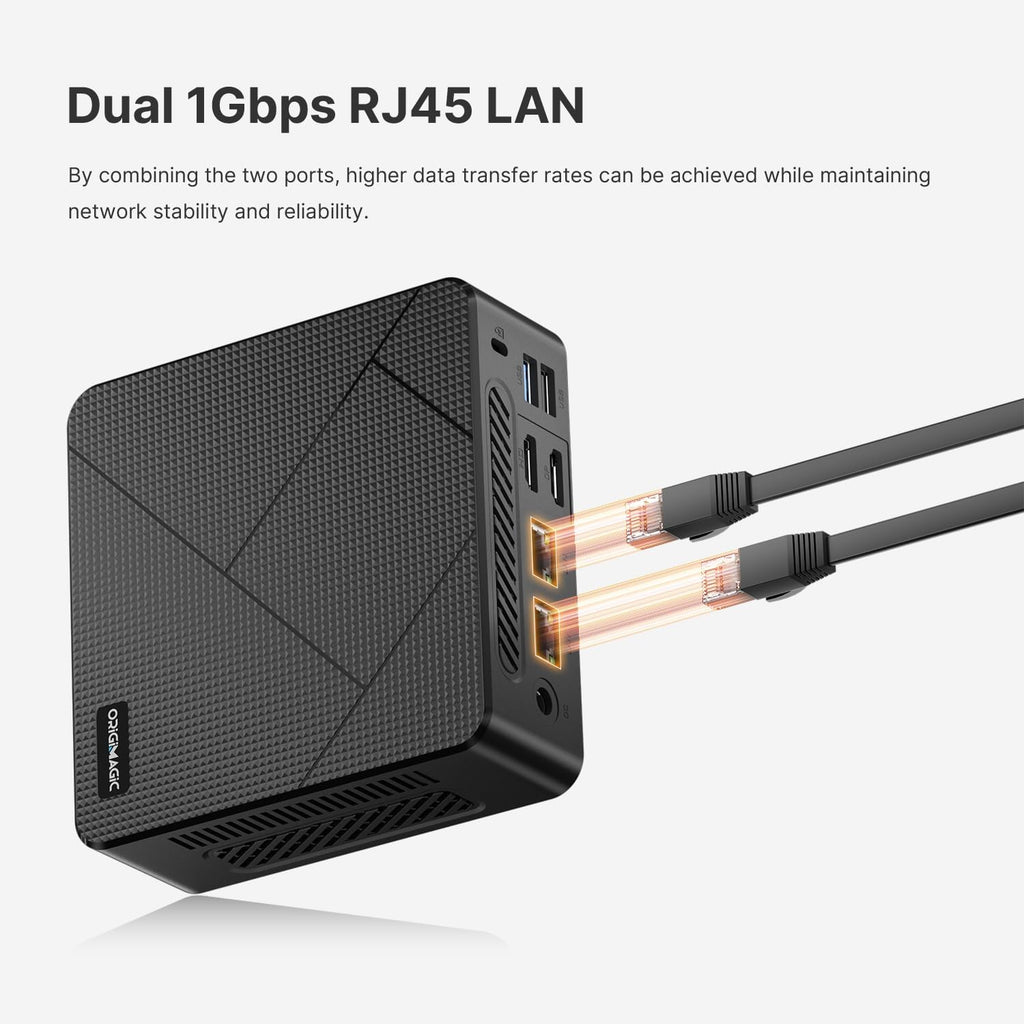 C4 Mini PC | Ryzen 5 3550H |16GB DDR4 RAM |512GB NVMe SSD | Dual 1GbE | 4K Triple Display, HDMI+DP+USB-C, WiFi 5, BT 5.0,11 Pro OS
