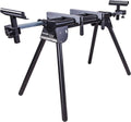 Evolution Power Tools EVOMS1 Miter Saw Stand Compact & Folding, Universal Fits Most Brands, Quick Release Mounting Brackets, Rollers, End Stops for Repeat Cutting , Black