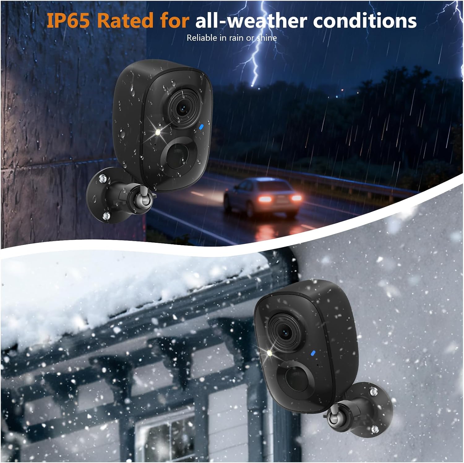 2K FHD Security Camera Wireless Outdoor Cameras for Home Security,AI Human Detection,Instant Alert,Color Night Vision,SD/Cloud Storage,Solar/Battery Powered,2.4G WIFI Only,Spotlight,Siren Alarm,4 Pack