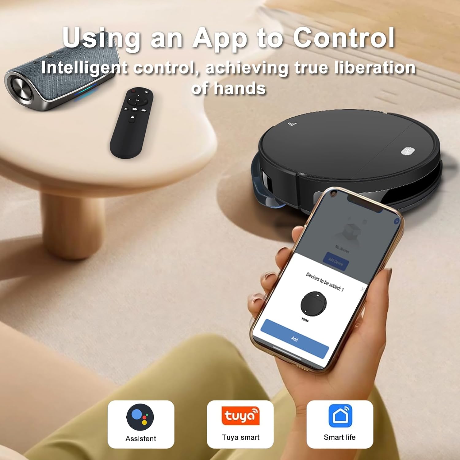 Robot Vacuum and Mop Super Thin 2 in 1 Robotic Vacuum Cleaner Up to 4500Pa Suction with Schedule Clean Mute Super Remote Control/App/Voice utomatic Recharge Ideal for Pet Hair Vacuums All Floors-Black