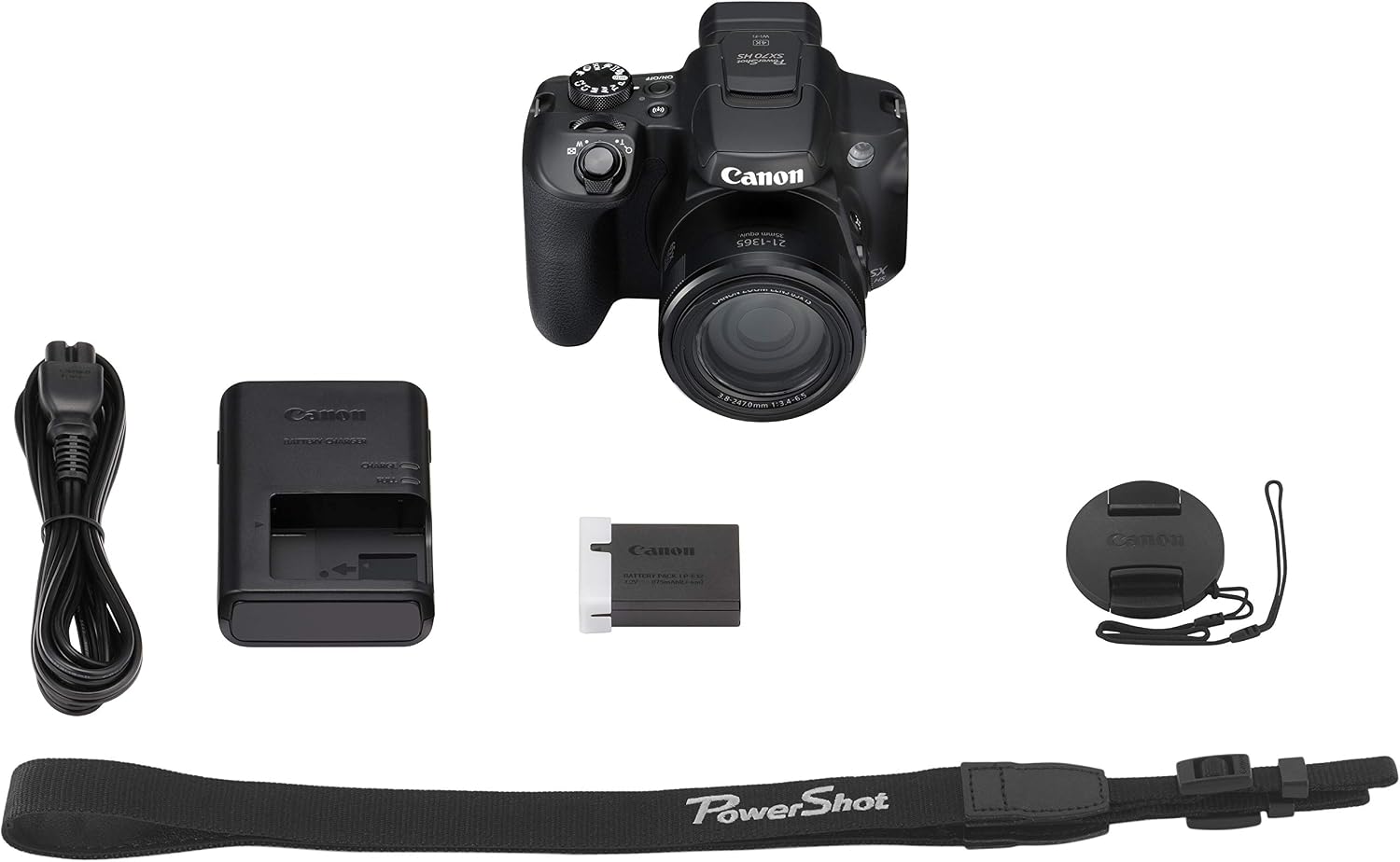 Canon PowerShot SX70 HS 1/2.3' Bridge Camera 20.3 MP CMOS 5184 x 3888 Pixels Black