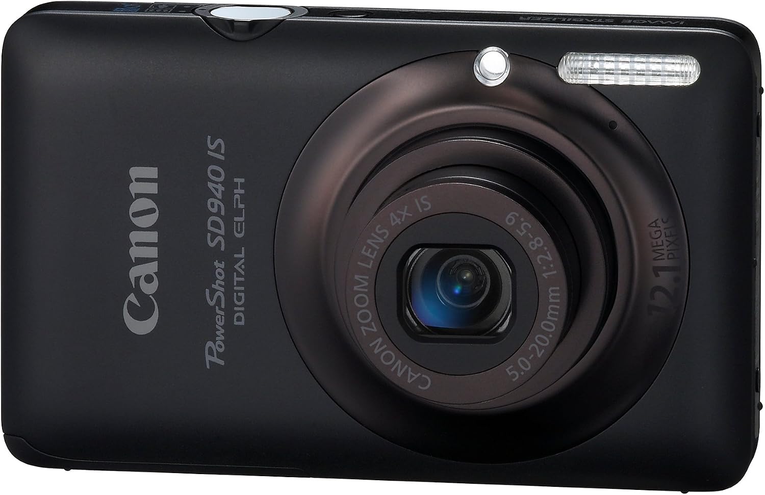 Canon PowerShot SD940IS 12.1MP Digital Camera with 4x Wide Angle Optical Image Stabilized Zoom and 2.7-inch LCD (Black)