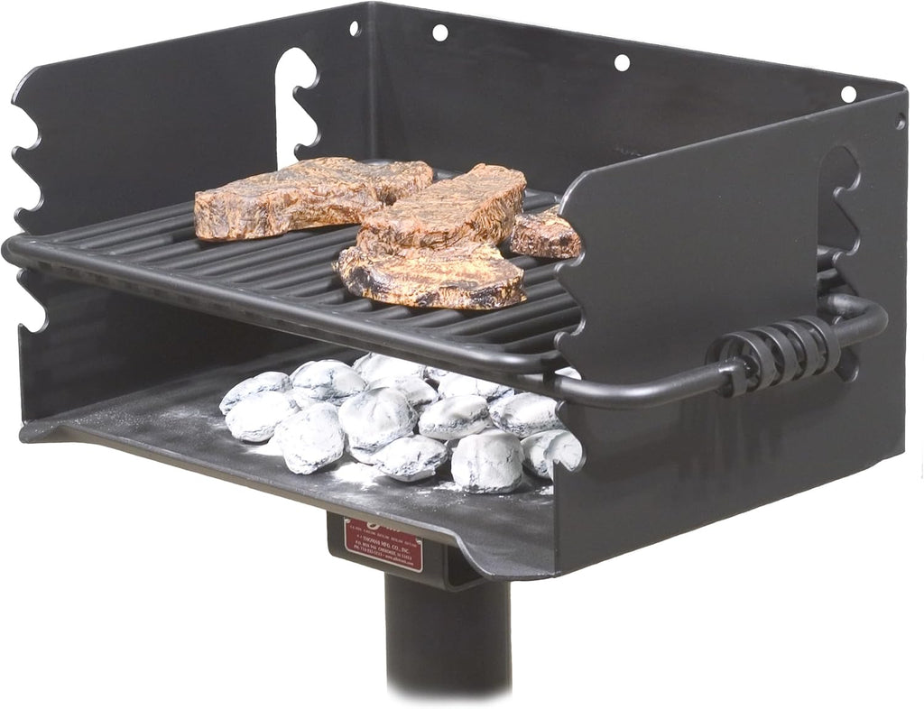 Pilot Rock Q-20 B2 Single Commercial Grade 20 Inch Park Style Charcoal Grill