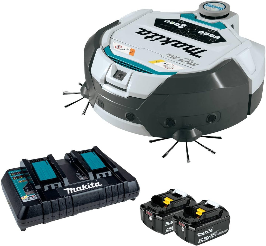 Makita DRC300PT 18V X2 LXT® Brushless Cordless Smart Robotic HEPA Filter Vacuum Kit (5.0Ah)