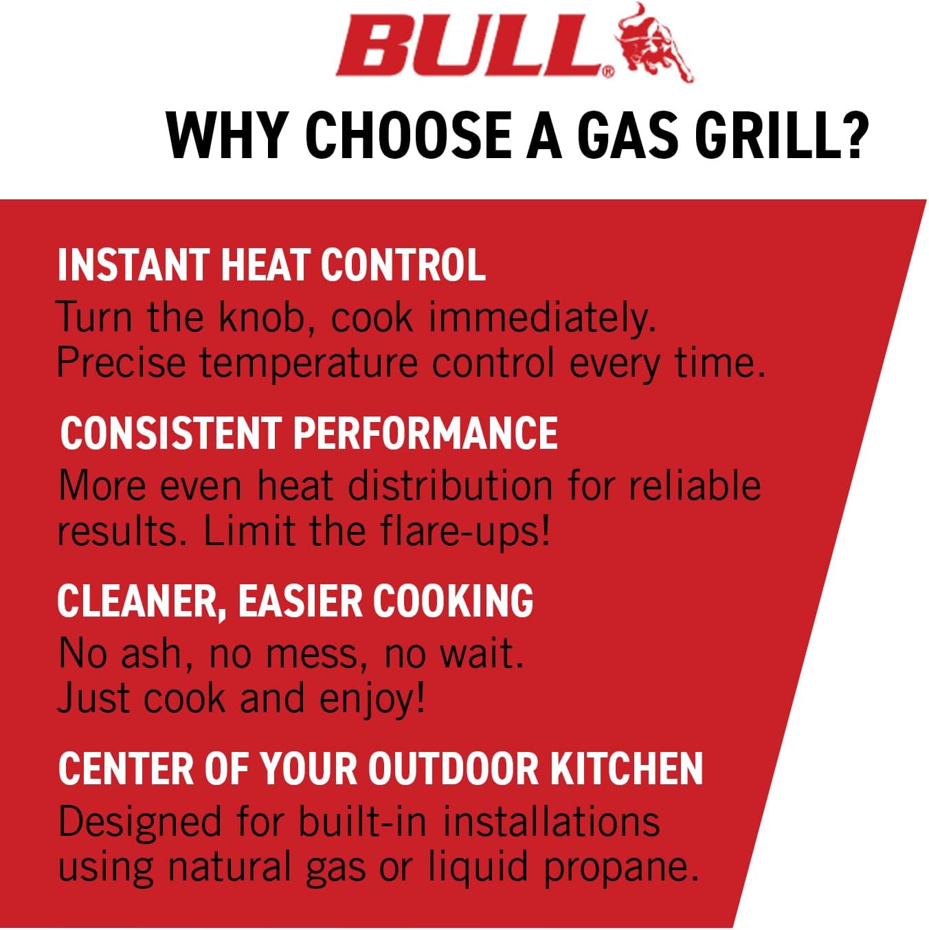 Bull Angus 30-Inch Built-In Grill (BG-47629), Natural Gas