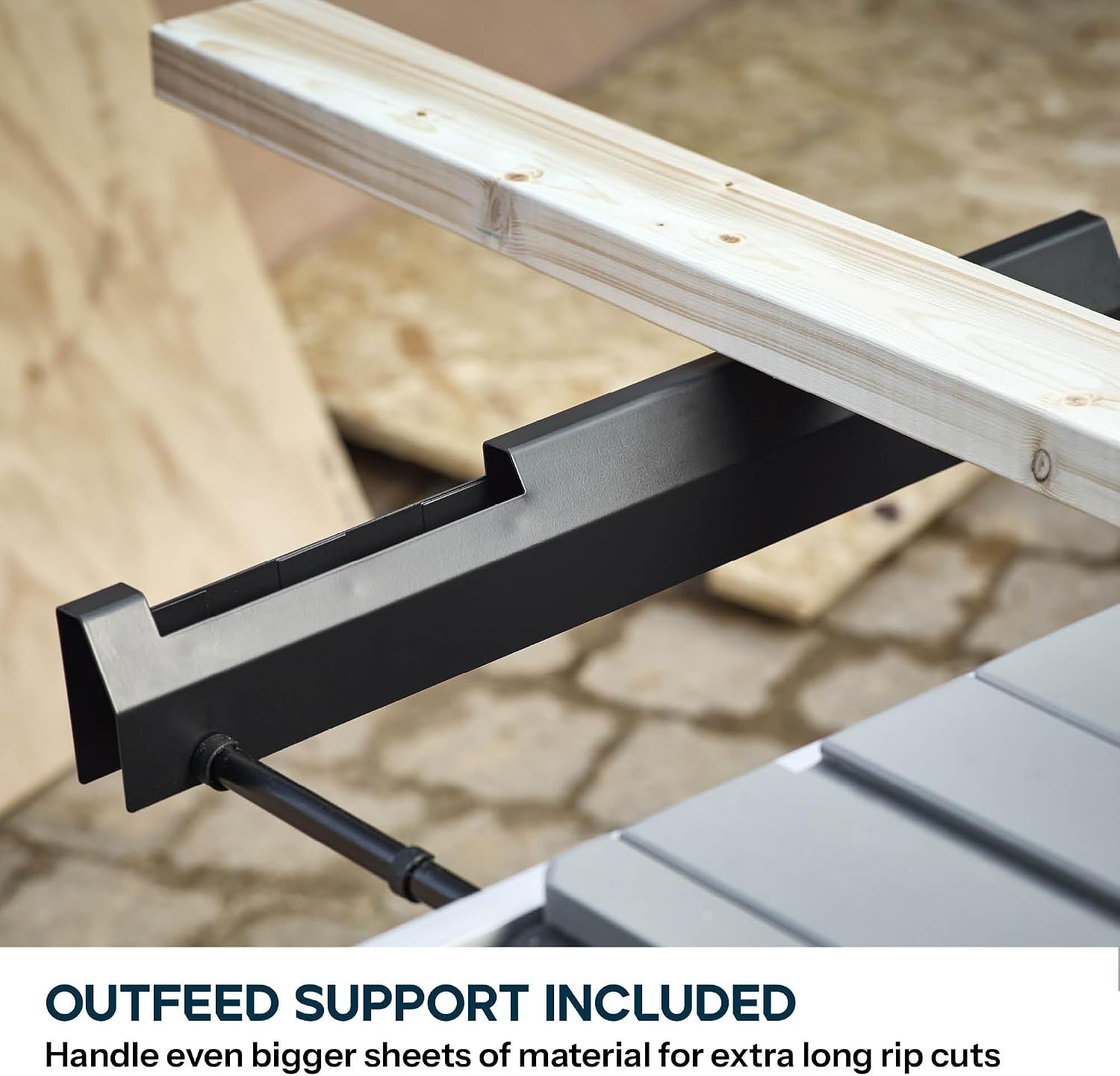 Evolution R10TBLX 10' Jobsite Table Saw with Wheeled Stand | Zero-Clearance Throat Plate | Dado Plate Included | 15A Motor | 26' Rip | 3-3/8' Cut | 0-45° Bevel | Precision Fence | Heavy Duty Portable