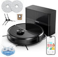 Self-Emptying Robot Vacuum Cleaner, Robot Vacuum and Mop, FlexiArm Edge Mopping, 5000Pa Suction, Dual Zero-Tangle System, Smart Obstacle Avoidance (F77PRO)
