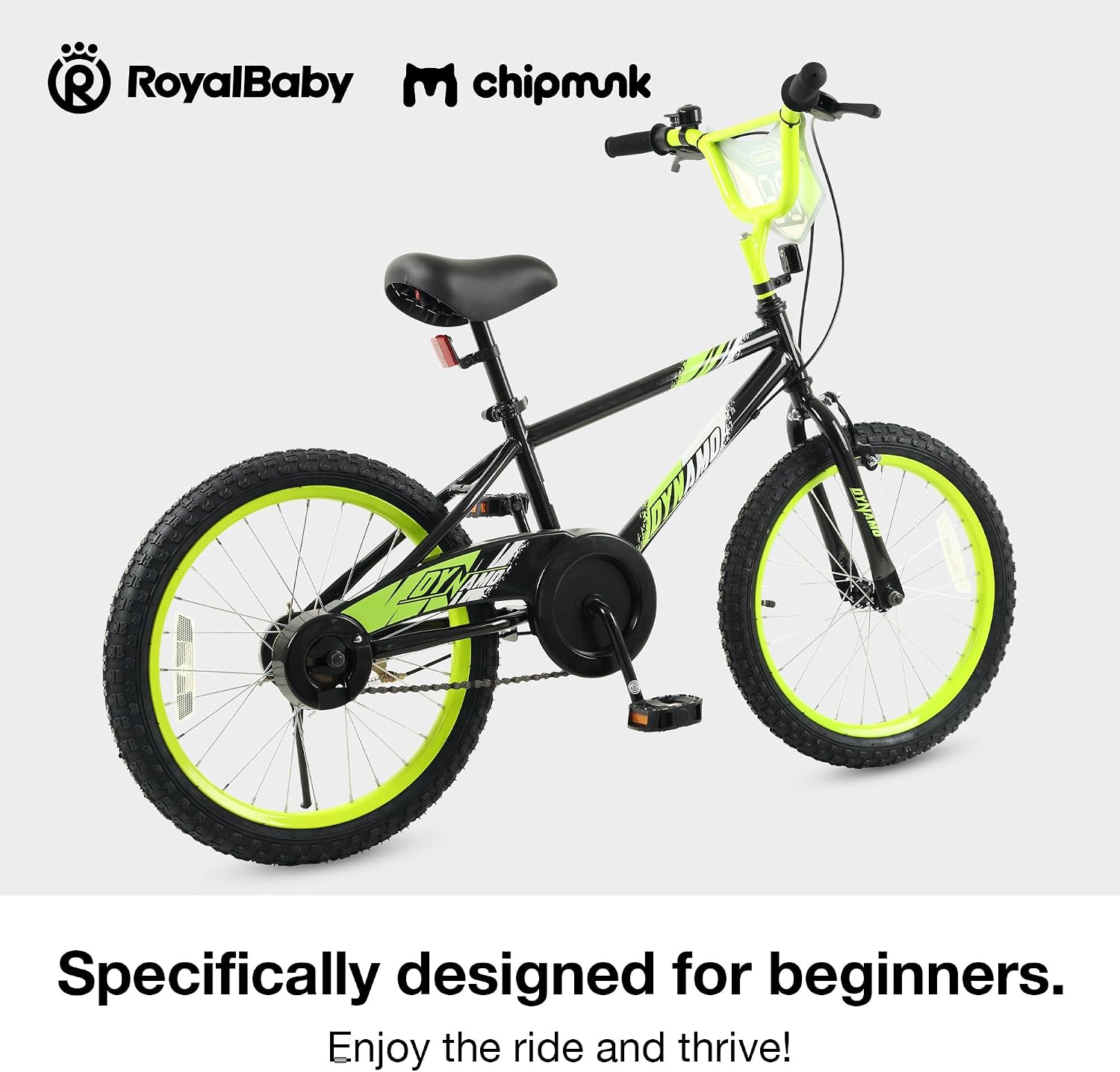 Chipmunk Kids Bike 12 14 16 18 Inch Bicycle with Training Wheels Beginners Boys Girls Ages 3-10 Years Multiple Colors