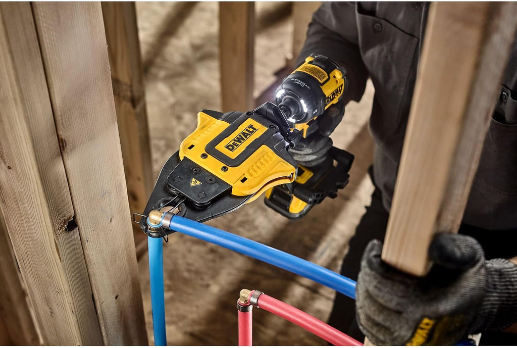 DEWALT IMPACT CONNECT PEX Crimp Ring Attachment for Impact Driver, Plumbing Tool (DWAPXCIR)