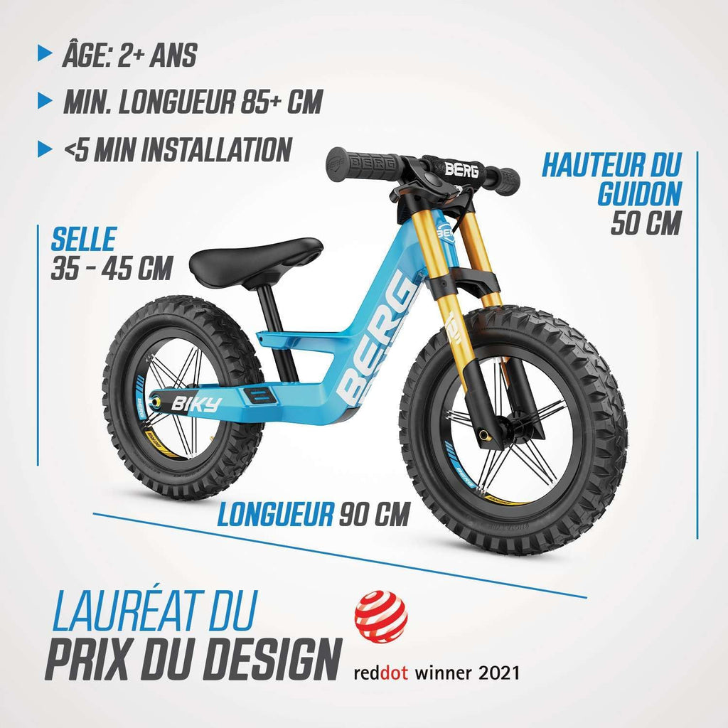 BERG Biky - Balance Bike - Lightweight Toddler Bike - Easy to Use Mini Bike - Ages 2-5 Years