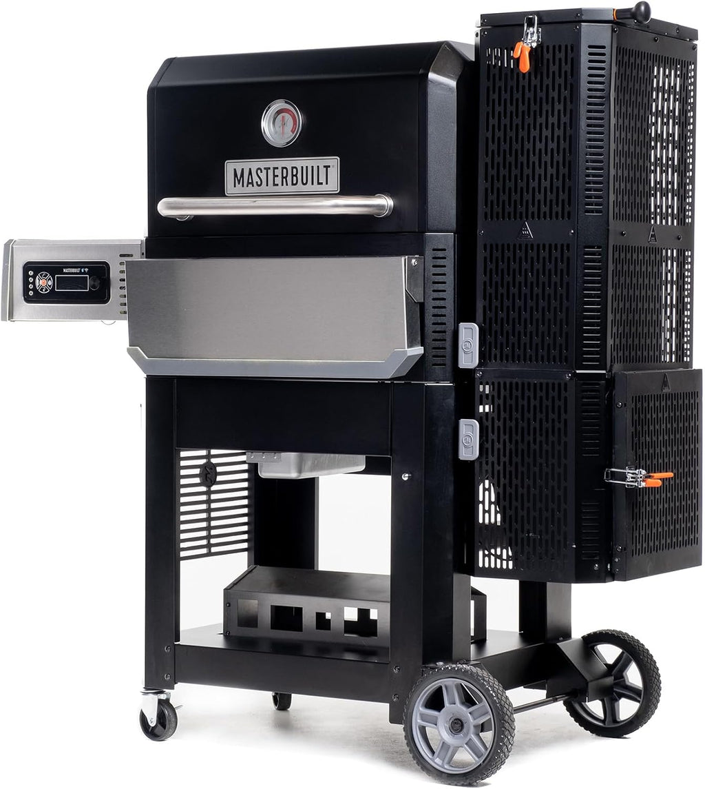 Masterbuilt® Gravity Series® 800 Smoker Grill - Charcoal Grill plus Griddle Insert, Digital Control, App Connectivity, 800 Cooking Square Inches in Black, Model MB20040221