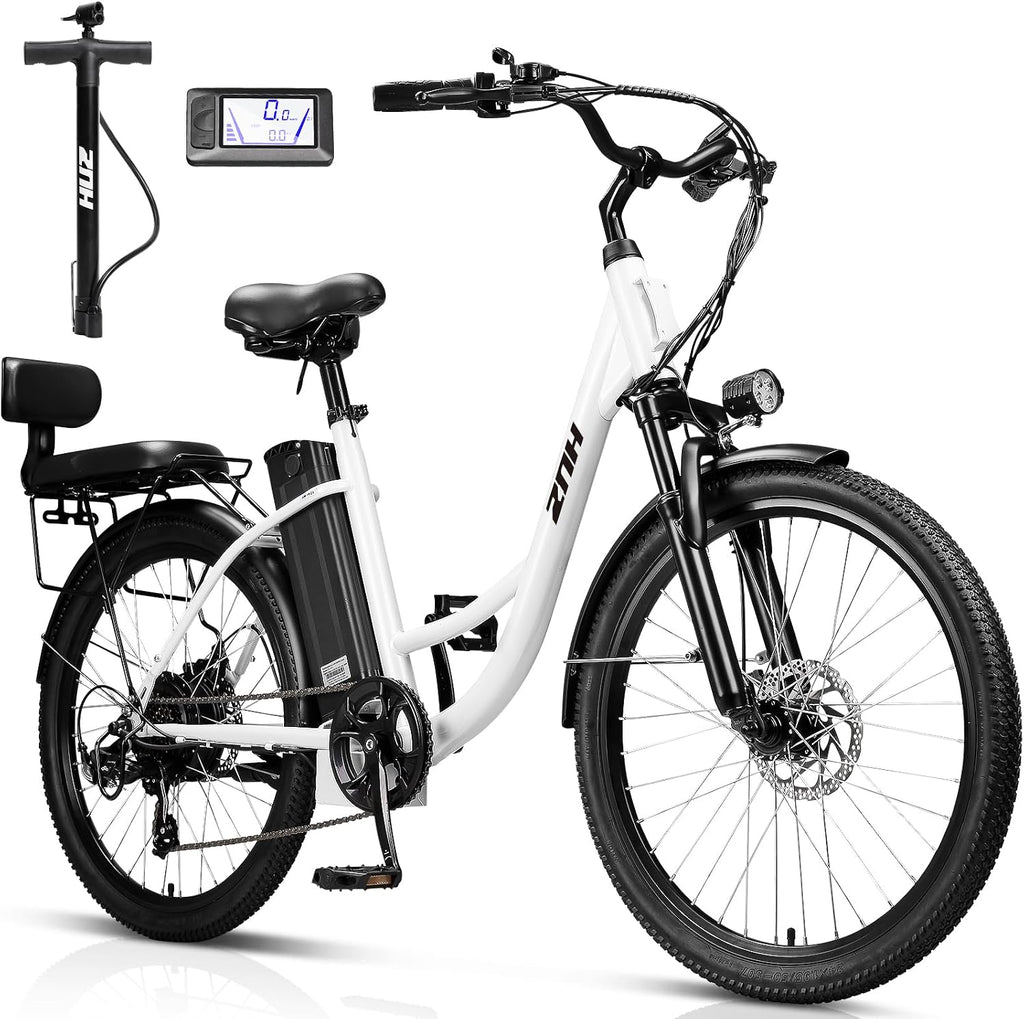 ZNH 24' Electric Bike for Adults with Peak 1000W Motor & 48V 940.8 Wh Removable Battery, Up to 90Miles 23+ MPH Step Thru Electric Bicycle, Commuter E Bikes with 7-Speed, UL 2849 Certified