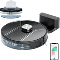 Robot Vacuum and Mop Combo, 5000Pa Suction LiDAR Navigation with APP & Voice Control, Anti-Tangle Brush, Multi-Floor Mapping, No-Go Zones, Quiet Smart Cleaning for Pet Hair, Carpets & Hard Floors