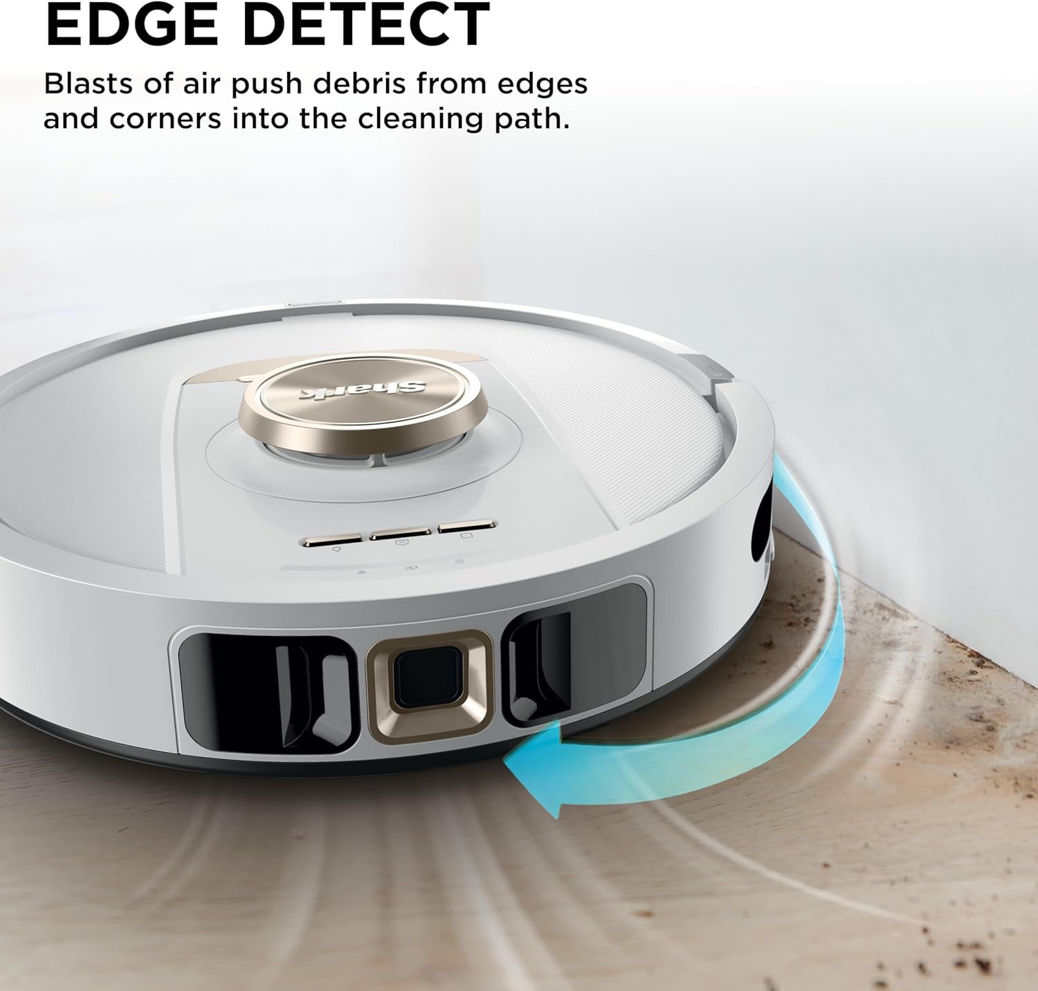 Shark Stratos | 2-in-1 Robot Vacuum & Mop for Carpets & Hard Floors | Powerful Suction & Mopping for Pet Hair | Self-Empty & Self-Clean NeverTouch Base | 60-Day Capacity | HEPA | White | AV2700ZE