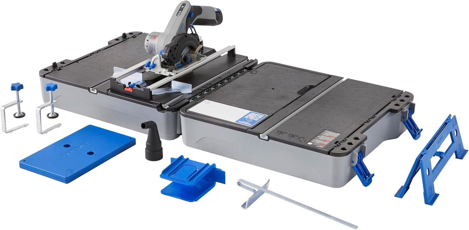 Dremel Blueprint Portable Saw Station with 12V Brushless Compact Circular Saw and Multi-Purpose Cutting Case (CS12V-S1C)