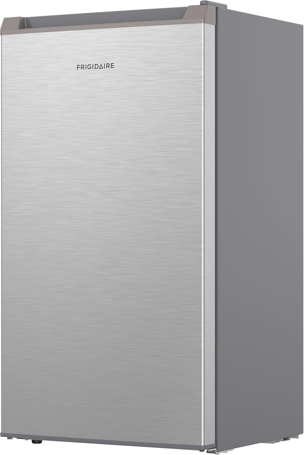 Frigidaire Mini Refrigerator, Compact Freezer Compartment, Adjustable Thermostat Control, Reversible Door, Contemporary Series, 3.2 cu ft, Platinum