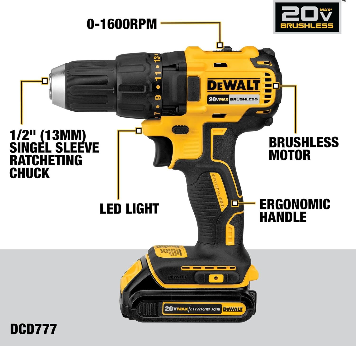 DEWALT 20V MAX Cordless Drill Driver and Oscillating Multi-Tool Combo Kit with 2 x 2 Ah Batteries and Charger, Blade and Workbag (DCK251D2)