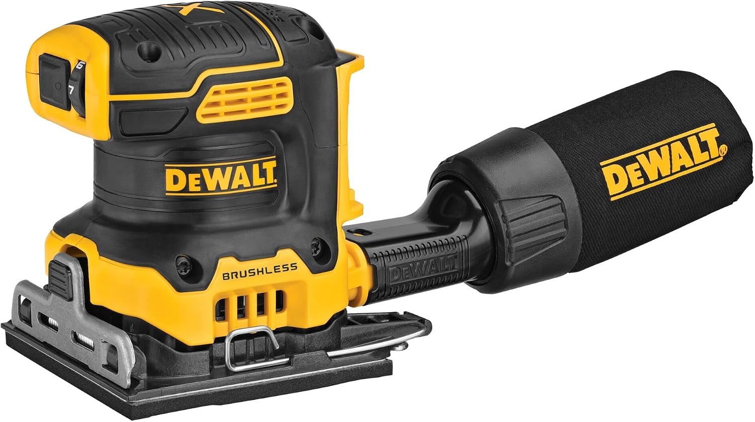 DEWALT 20V MAX XR Brushless Cordless 1/4 Sheet Variable Speed Sander (Tool Only) (DCW200B)