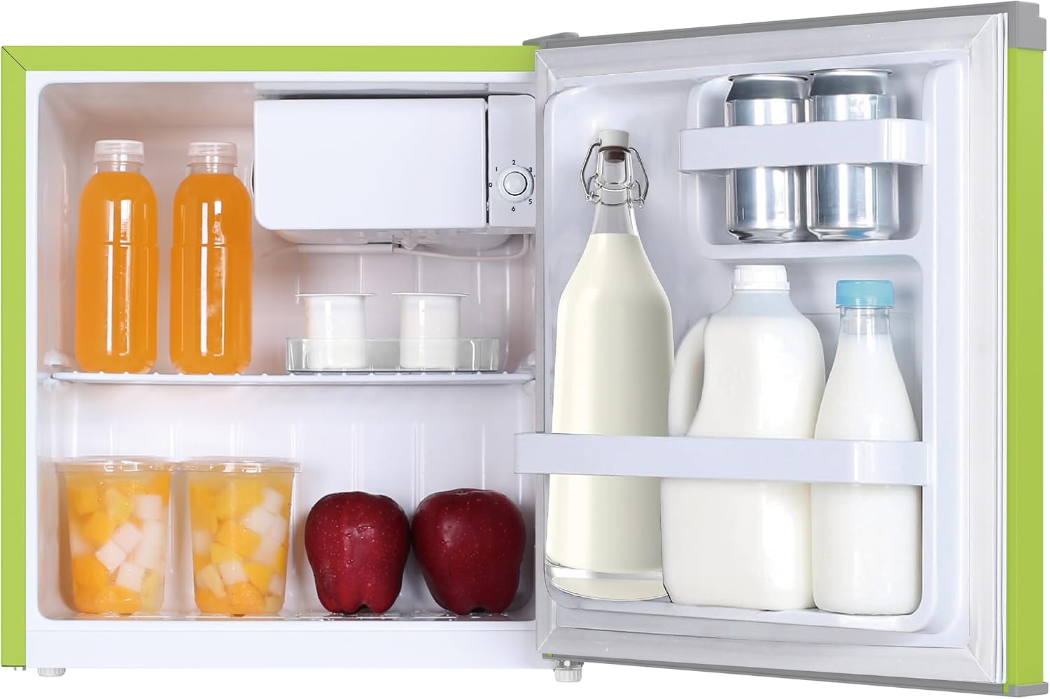 Frigidaire EFR115-GREEN 1.6 Cu Ft Compact Fridge for Office, Dorm Room, Mancave or RV, Green