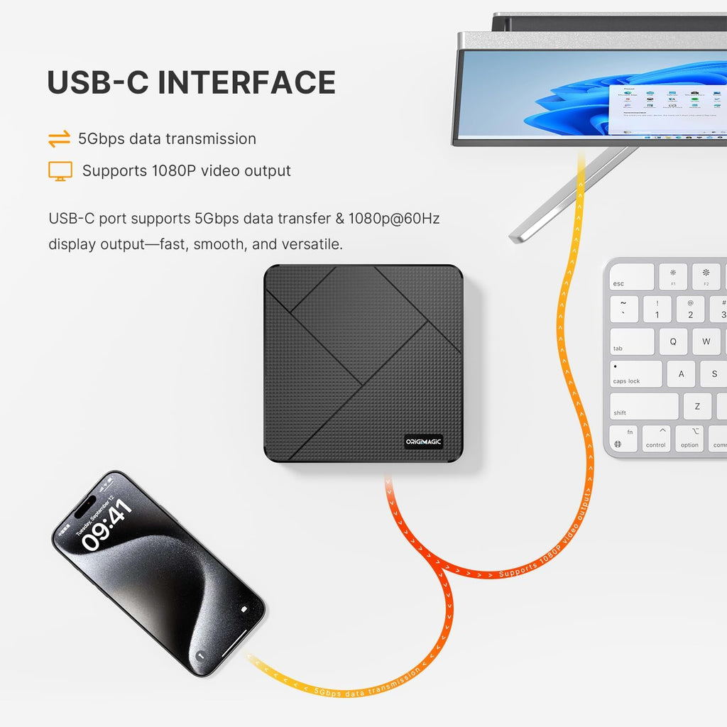 C4 Mini PC | Ryzen 5 3550H |16GB DDR4 RAM |512GB NVMe SSD | Dual 1GbE | 4K Triple Display, HDMI+DP+USB-C, WiFi 5, BT 5.0,11 Pro OS