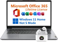 Lenovo 14' Laptop, Free Microsoft 365 with Lifetime License, Intel Celeron N4500 2.8 GHz, 10 Hours Battery, 4GB RAM, 128GB eMMC Storage + 128GB SSD, WiFi 6, USB-C, Windows 11 Home, Toree Earbuds