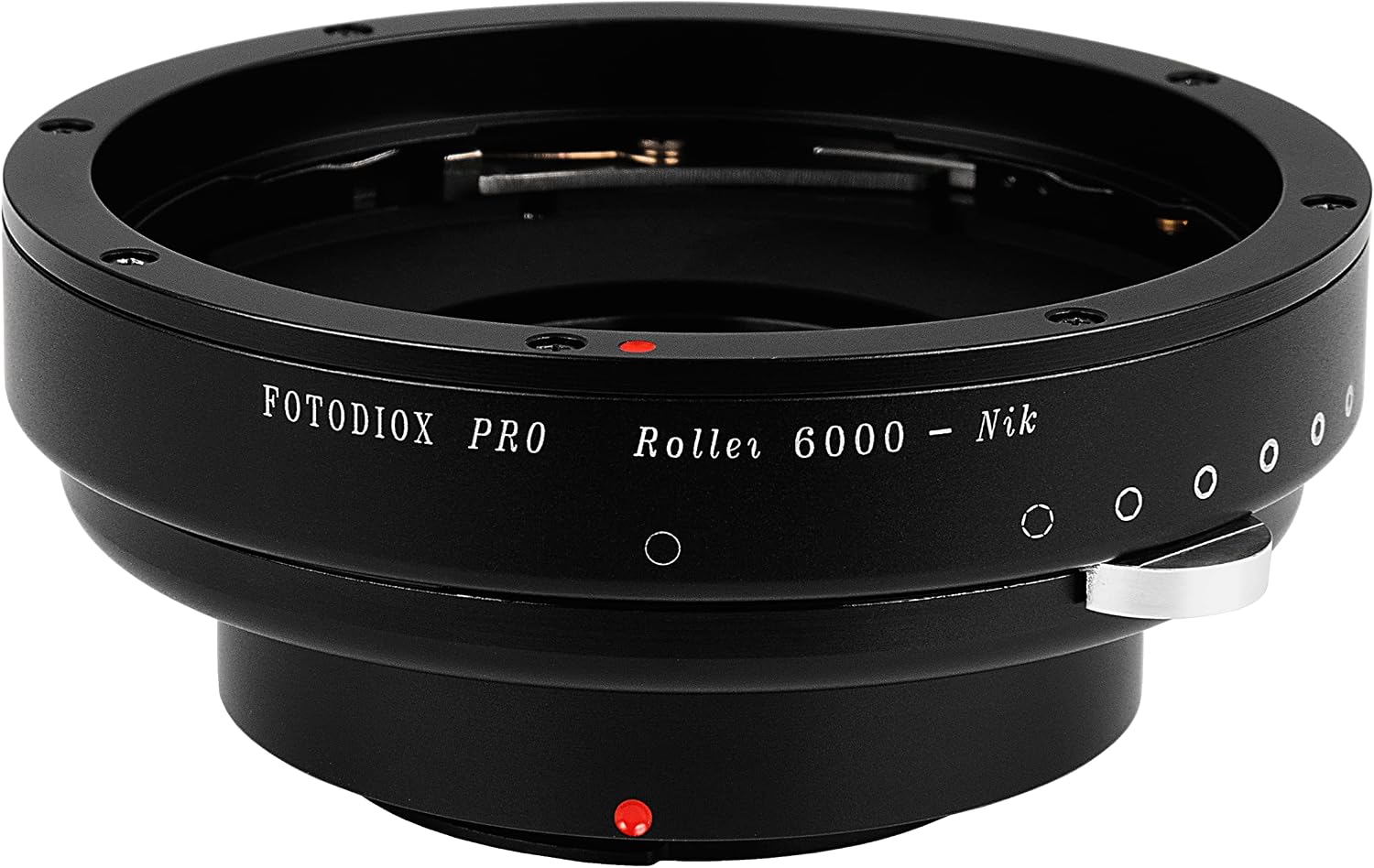 Fotodiox Pro IRIS Lens Mount Adapter - Compatible with Rollei 6000 Lenses to Nikon F-Mount Cameras