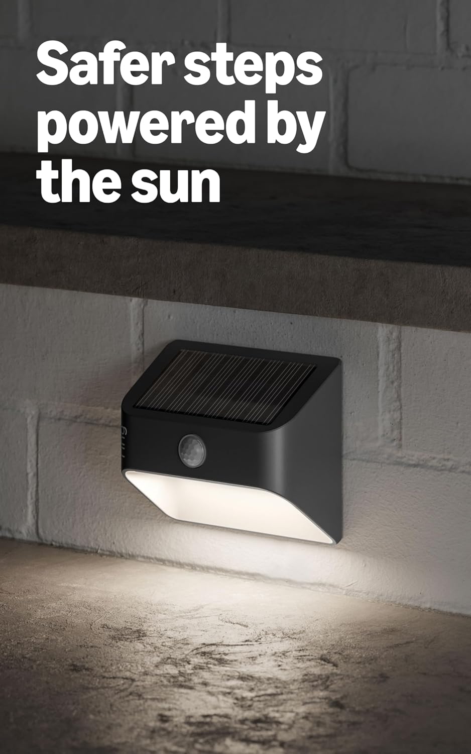 Ring Solar Steplight 2-Pack, Black with Ring Bridge (Newest Model), White