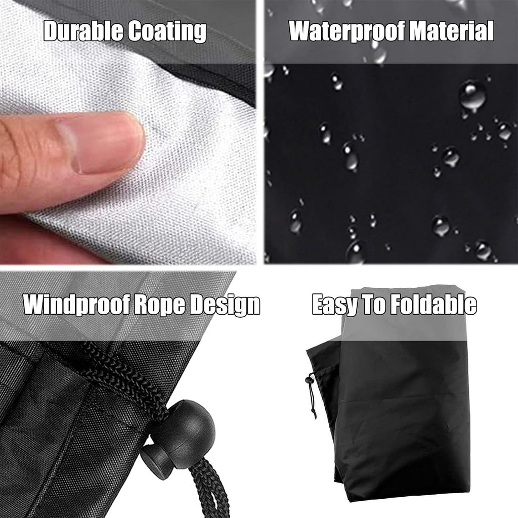 Patio Furniture Covers 118' D x 39' H, 420D Outdoor Garden Table Set Cover, Durable and Waterproof Outdoor Oxford Cloth Cover, Round All Weather Protection Covers (300x100cm)